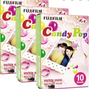 3 Candy Pop Instax Film Packs (30 shots total)